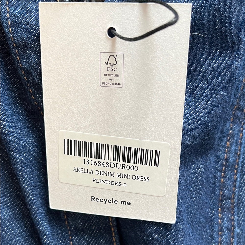Reformation Arella Denim Mini Dress - Picture 4 of 6